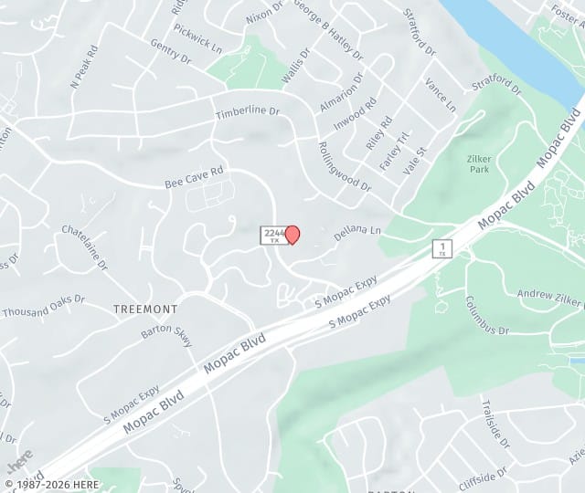 Location Map: 2700 Bee Caves Road Austin, TX 78746